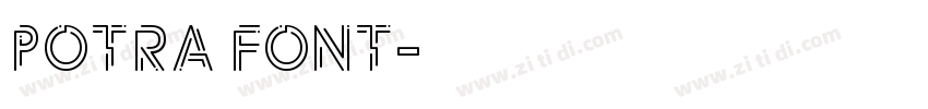 Potra Font字体转换